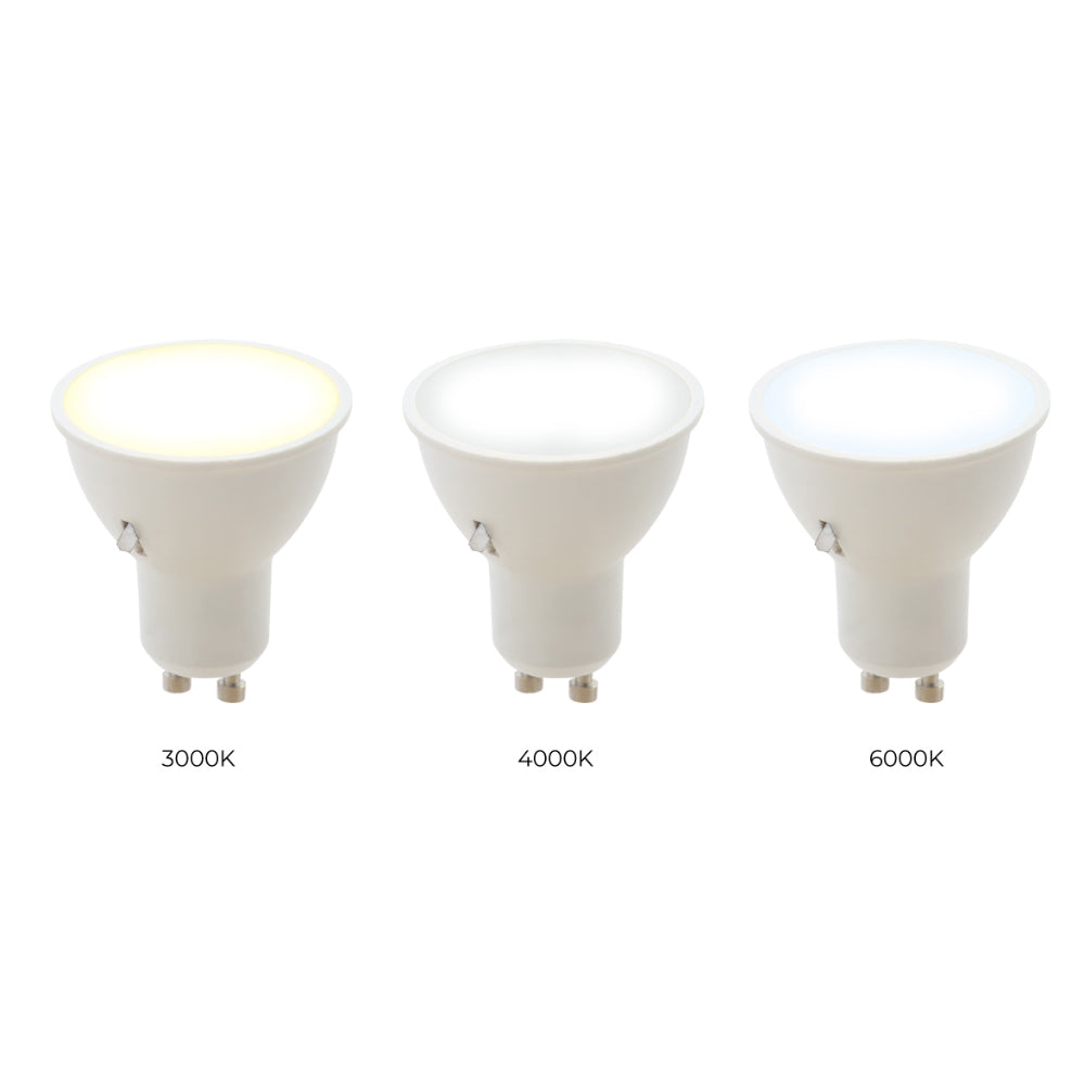 CCT GU10 LED Non-Dimmable SpotLight Bulb | 6W 500 Lumens | 3000K, 4000K & 6000K