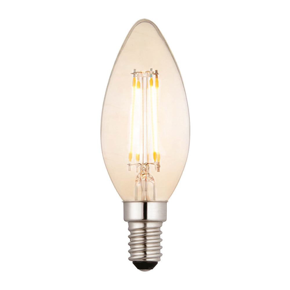 SES E14 Candle Vintage LED Bulb 2500K Very Warm White Dimmable 4W 360Lm