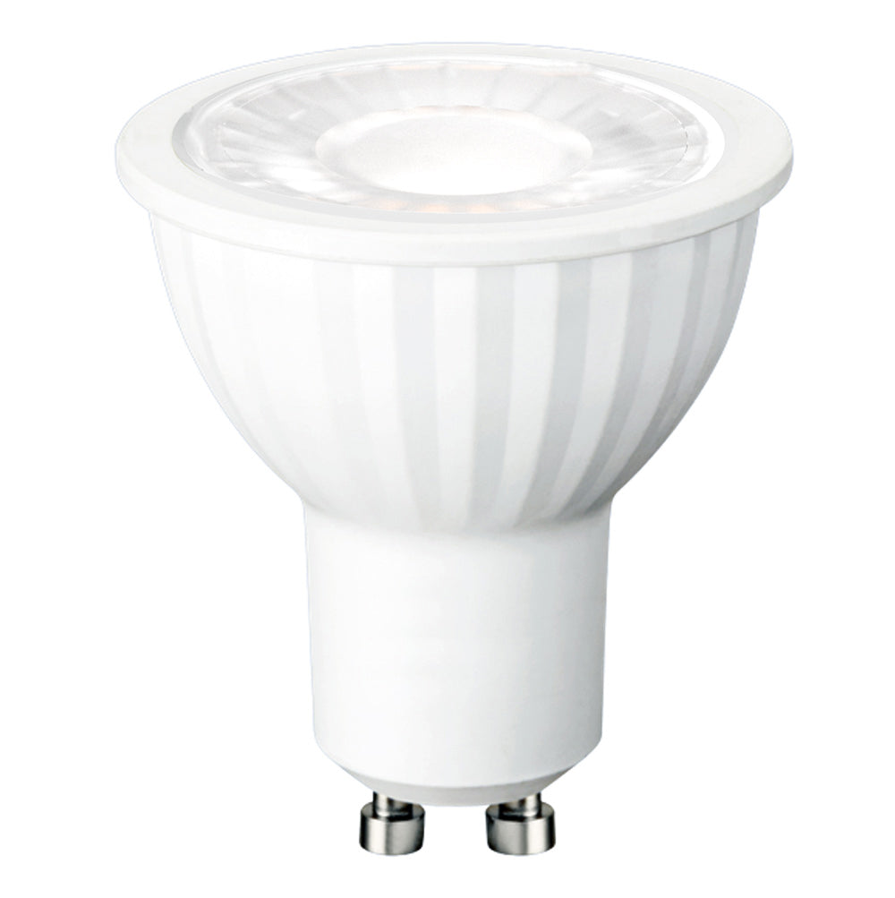 LED Fixed Recessed Dimmable Downlight Fitting | 6W GU10 | 6000K Daylight White | IP20 | White