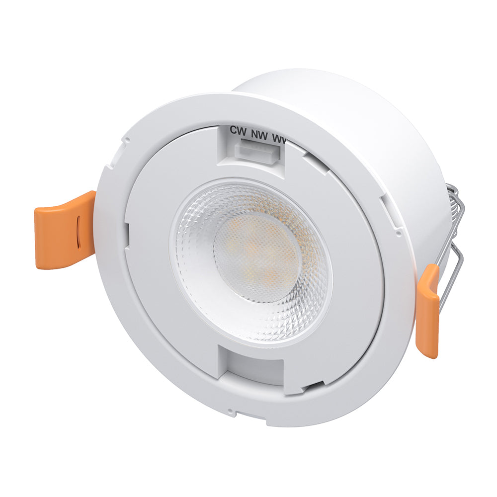 STRATA 5 | Tri-Colour CCT | LED Fire Rated Downlight | Dimmable 5W 600lm | IP65 | Copper