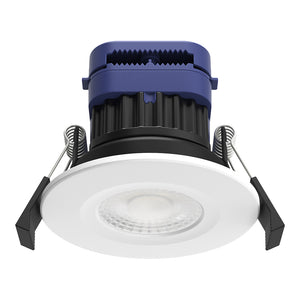 MICA | Quad-Colour CCT | LED Fire Rated Downlight | Dimmable 8W 900lm | IP65 | White