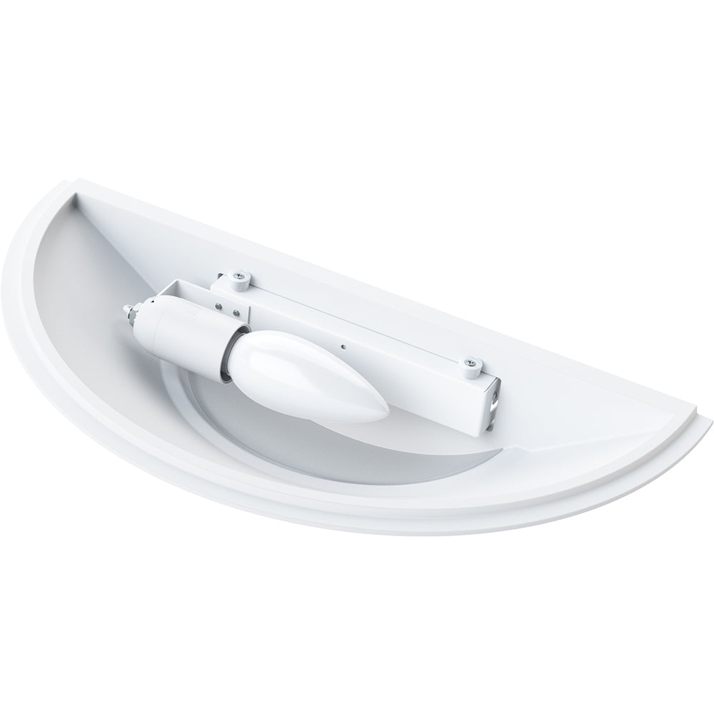 LEDBURY Half Moon Plaster Uplighter Fitting | E14 (SES) | Up Down Light Effect | 2700K Warm White Dimmable