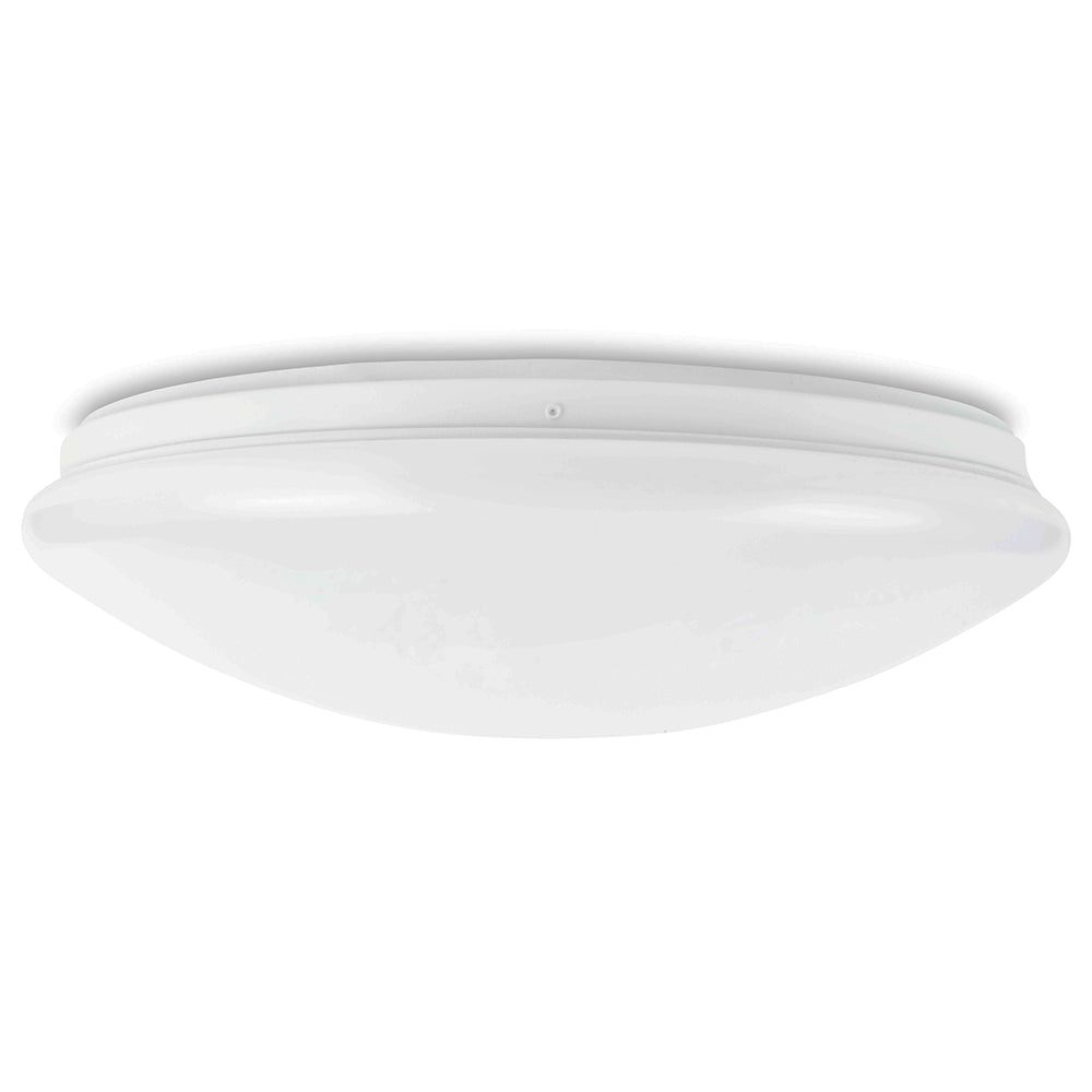 NOVA Large 400mm Commercial Bulkhead Light Fitting | LED 30W | CCT Tri-Colour | IP44 | Microwave Emergency