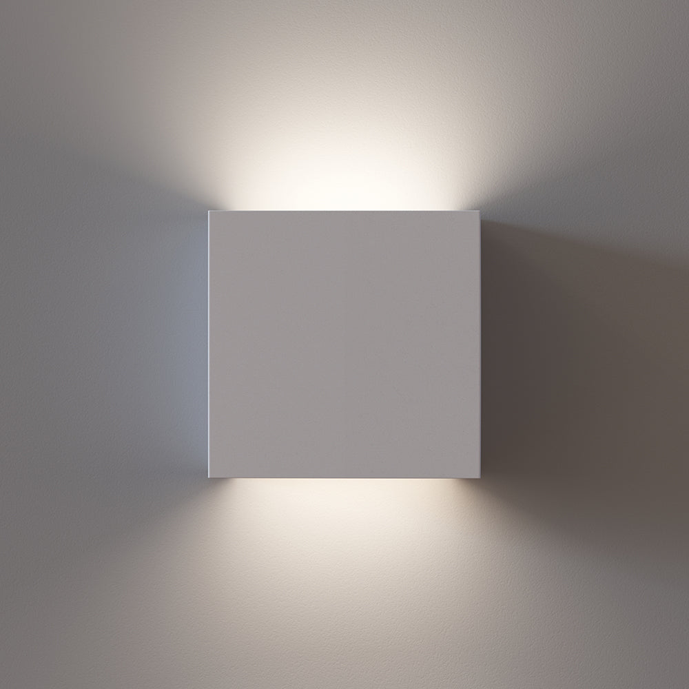 PALMER LED Rectangle Paintable Plaster Wall Uplighter Light | G9 | Up Down Light Effect | 3000K Warm White Dimmable