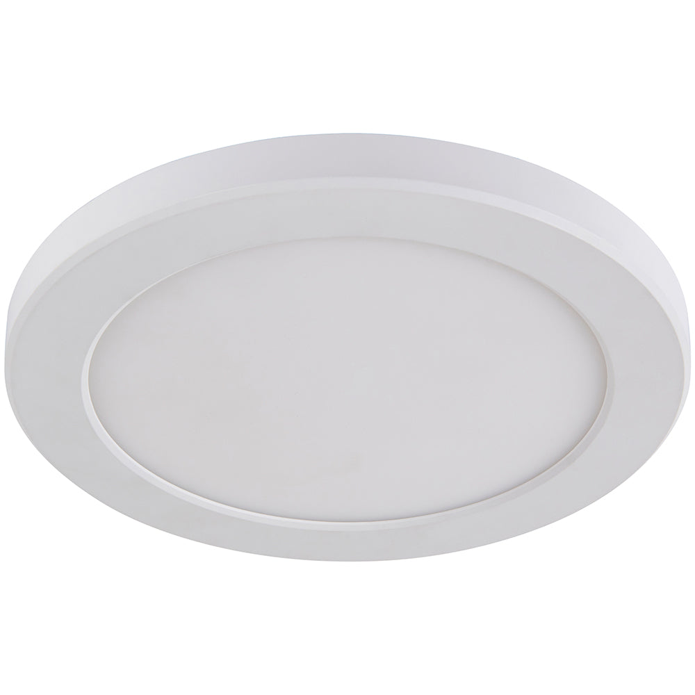 Adjustable Slim Flat Recessed / Surface Round Downlight Panel Light Fitting | LED 18W 1800lm | CCT Tri-Colour | IP44