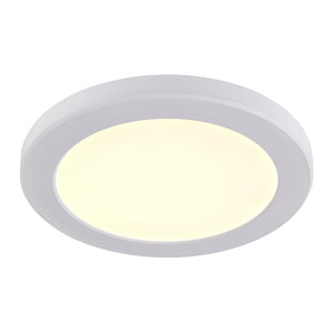 Adjustable Slim Flat Recessed / Surface Round Downlight Panel Light Fitting | LED 18W 1800lm | CCT Tri-Colour | IP44