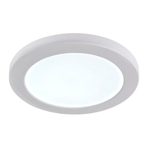 Adjustable Slim Flat Recessed / Surface Round Downlight Panel Light Fitting | LED 18W 1800lm | CCT Tri-Colour | IP44