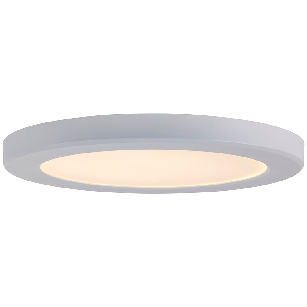 Adjustable Slim Flat Recessed / Surface Round Downlight Panel Light Fitting | LED 18W 1800lm | CCT Tri-Colour | IP44