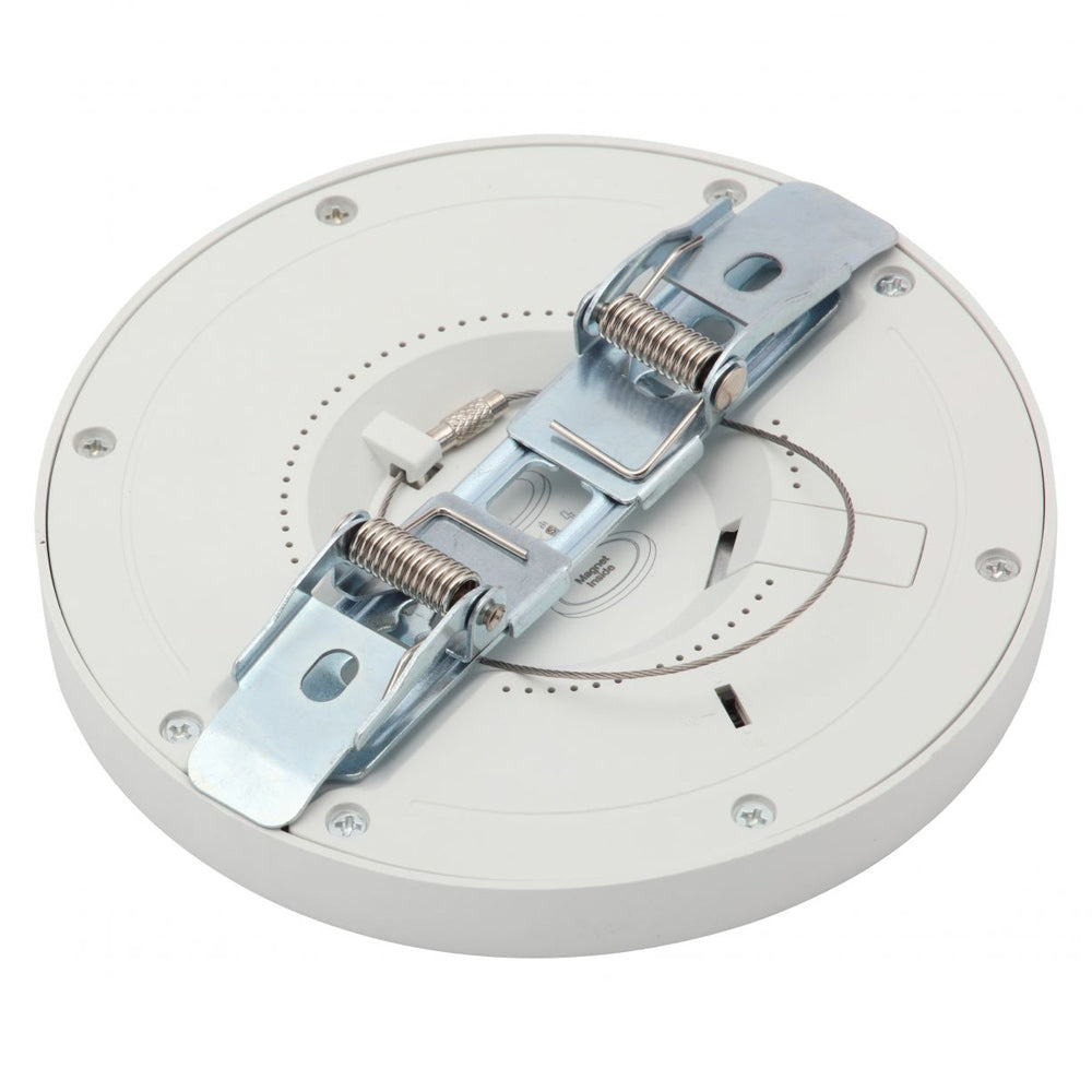 Adjustable Slim Flat Recessed / Surface Round Downlight Panel Light Fitting | LED 6W 600lm | CCT Tri-Colour | IP44 | Satin Nickel