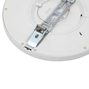 Adjustable Slim Flat Recessed / Surface Round Downlight Panel Light Fitting | LED 6W 600lm | CCT Tri-Colour | IP44 | Satin Nickel