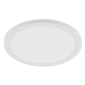 Adjustable Slim Flat Recessed / Surface Round Downlight Panel Light Fitting | LED 24W 2400lm | CCT Tri-Colour | IP44 | White