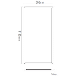 PRO TPa 1200x600mm LED 40W 140lm/w Light Panel Recessed for Office Suspended Ceiling White | 4000K Neutral White