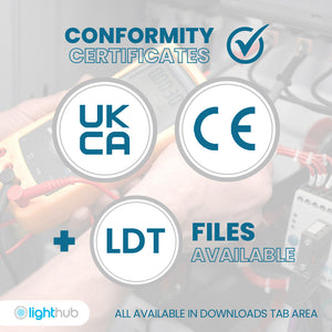 36W 600x600mm LED Emergency Light Panel Recessed UGR>19 for Office Suspended Ceiling White