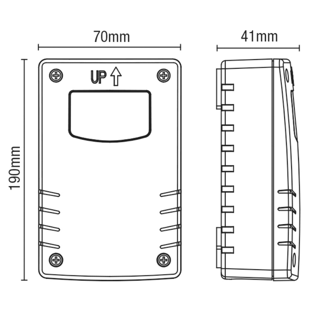 Outdoor Photocell Dusk to Dawn Wall Sensor with Timer | IP65 | Black