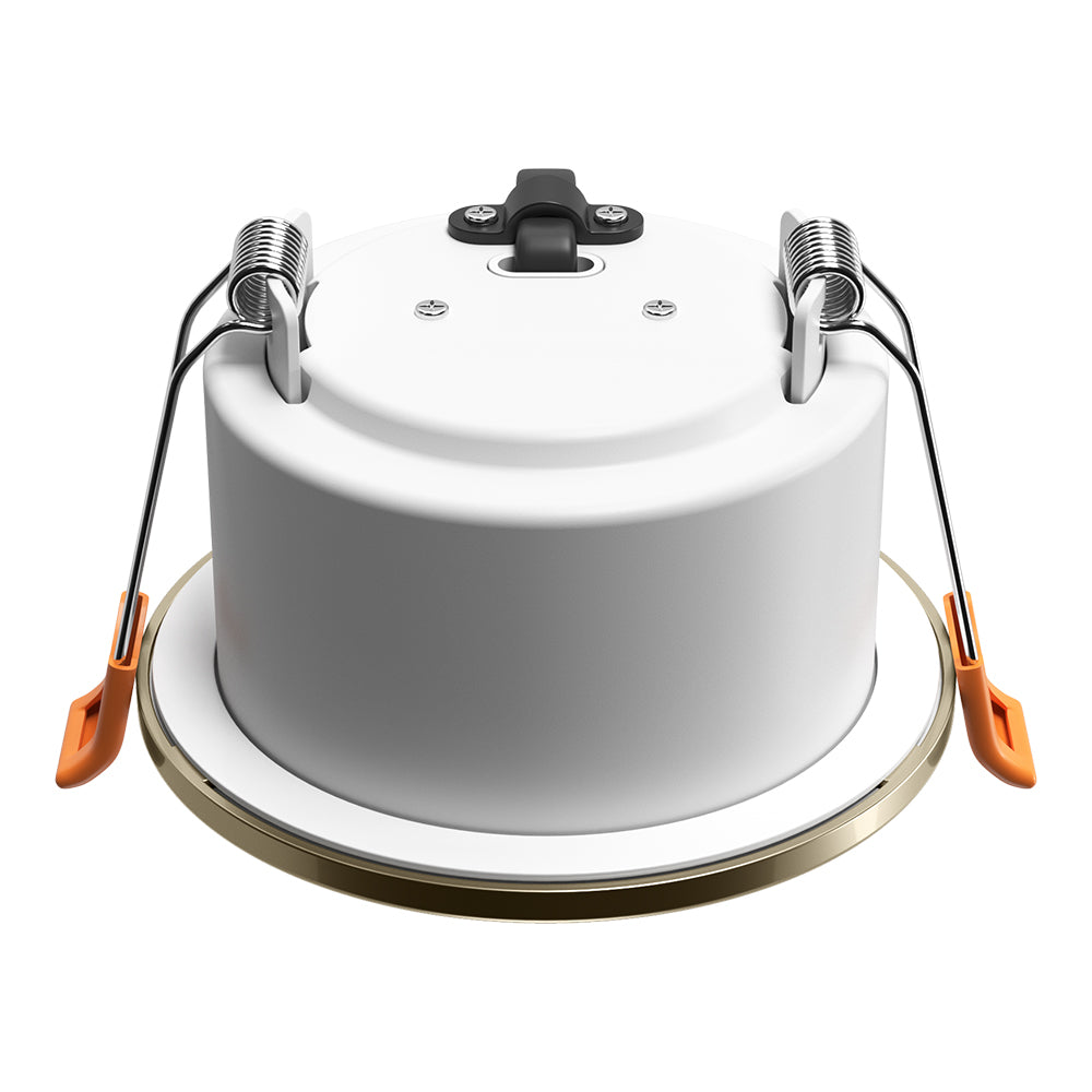 STRATA 5 | Tri-Colour CCT | LED Fire Rated Downlight | Dimmable 5W 600lm | IP65 | Antique Brass