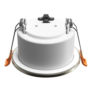 STRATA 5 | Tri-Colour CCT | LED Fire Rated Downlight | Dimmable 5W 600lm | IP65 | Brushed Chrome