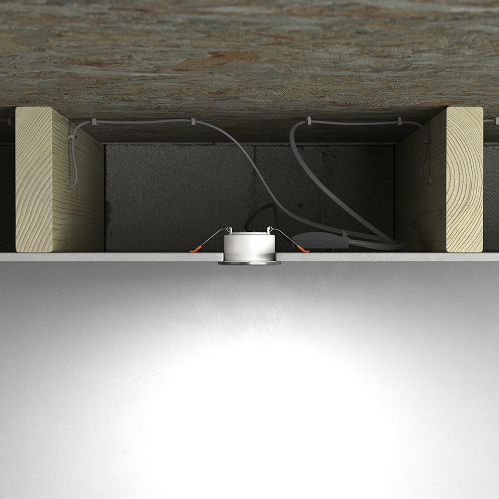 STRATA 5 | Tri-Colour CCT | LED Fire Rated Downlight | Dimmable 5W 600lm | IP65 | Brushed Chrome