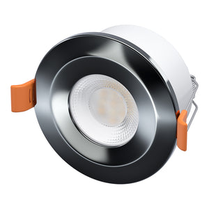 STRATA ECO | 3000K Warm White | LED Fire Rated Downlight | Dimmable 5W 600lm | IP65 | Black Nickel