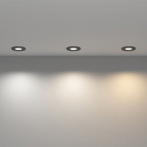 STRATA ECO | 3000K Warm White | LED Fire Rated Downlight | Dimmable 5W 600lm | IP65 | Black Nickel