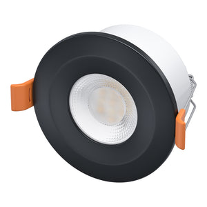 STRATA ECO | 3000K Warm White | LED Fire Rated Downlight | Dimmable 5W 600lm | IP65 | Black