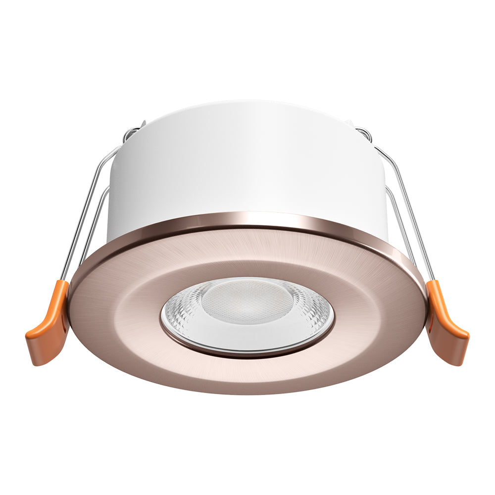 STRATA ECO | 3000K Warm White | LED Fire Rated Downlight | Dimmable 5W 600lm | IP65 | Copper