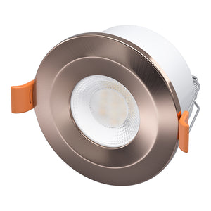 STRATA ECO | 3000K Warm White | LED Fire Rated Downlight | Dimmable 5W 600lm | IP65 | Copper