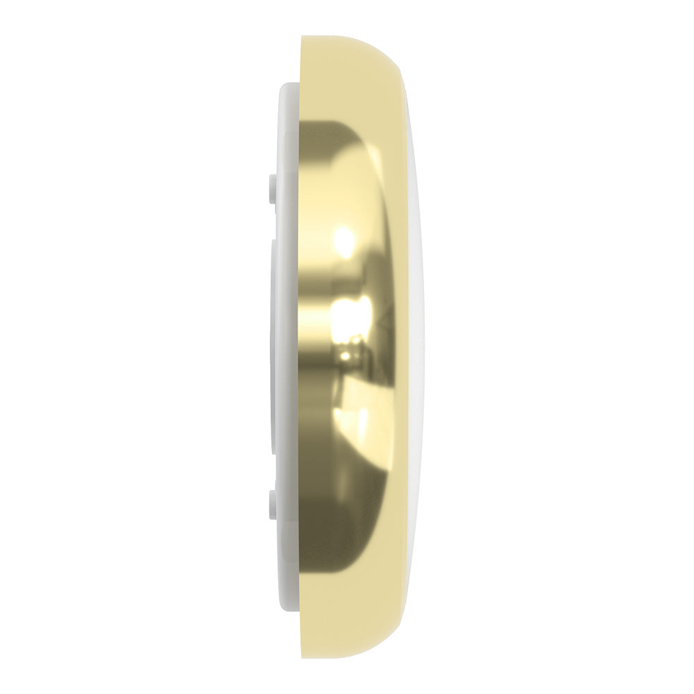 EUSTON TRINITY Slim Bulkhead Light | LED Multi Wattage 2160lm | Tri-Colour CCT | IP65 | Brass | 3hr Emergency