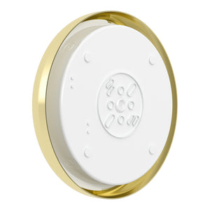 EUSTON TRINITY Slim Bulkhead Light | LED Multi Wattage 2160lm | Tri-Colour CCT | IP65 | Brass | 3hr Emergency