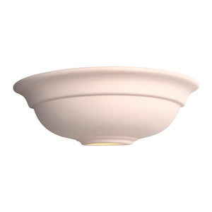 HILLSIDE Half Moon Ceramic Uplighter Fitting | E27 (ES) | Up Light Effect