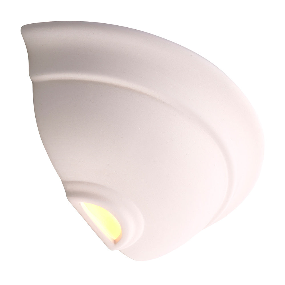 HILLSIDE Half Moon Ceramic Uplighter Fitting | E27 (ES) | Up Light Effect