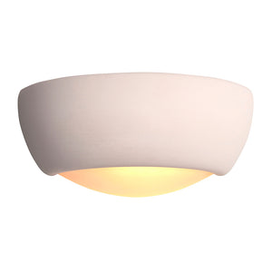 ETON Half Moon Ceramic Uplighter Fitting | E27 (ES) | Up Down Light Effect