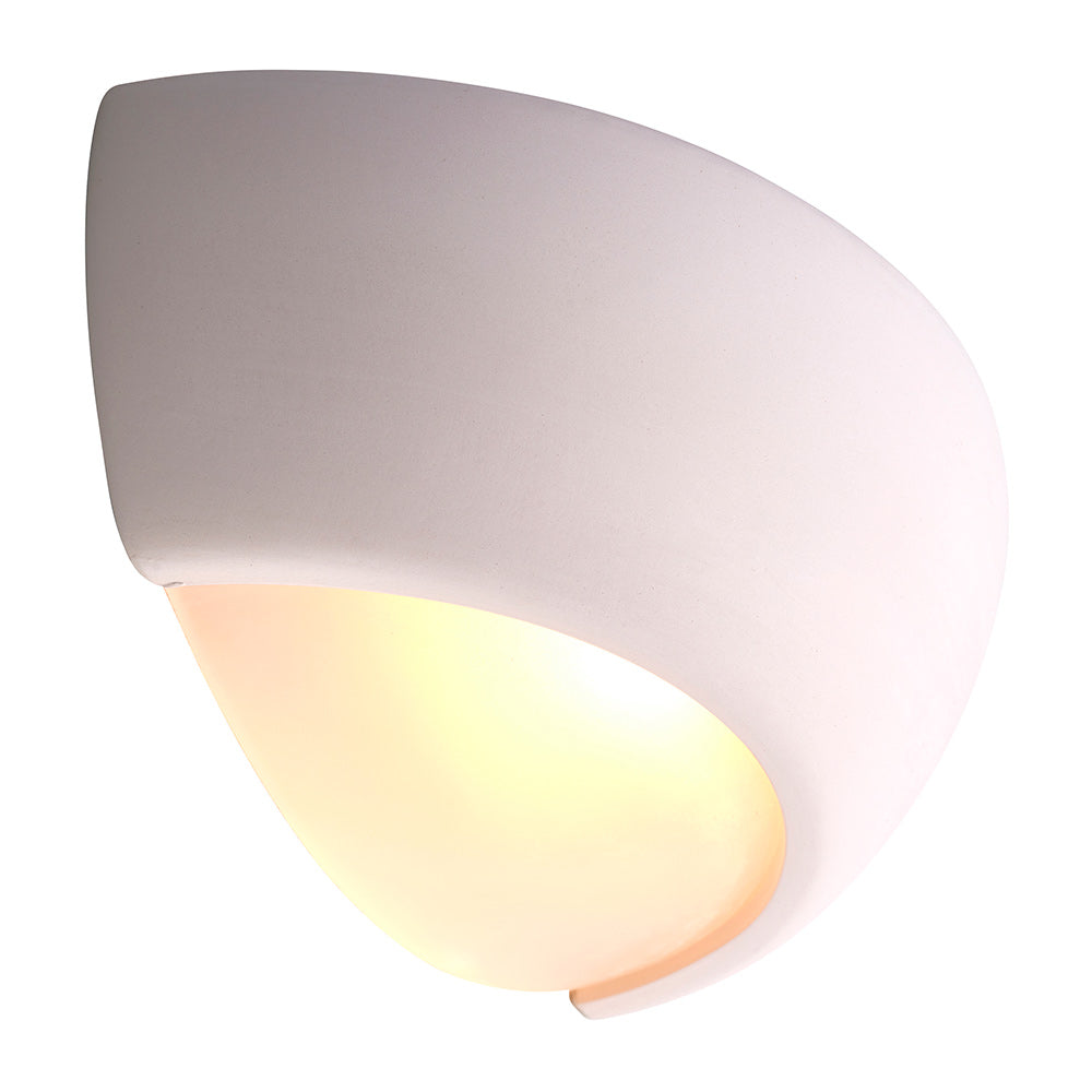 ETON Half Moon Ceramic Uplighter Fitting | E27 (ES) | Up Down Light Effect