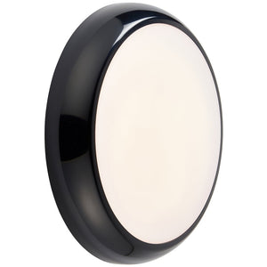 ACTON CCT Slim Bulkhead Light Fitting | LED Multi Wattage 1800lm | CCT Tri-Colour Switchable | IP65 | Black | Standard