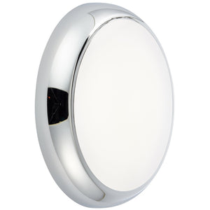 ACTON CCT Slim Bulkhead Light Fitting | LED Multi Wattage 1800lm | CCT Tri-Colour Switchable | IP65 | Chrome | 3hr Emergency Function | Microwave Motion Sensor