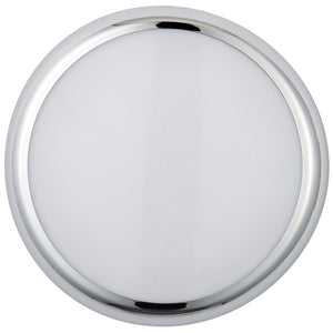 ACTON CCT Slim Bulkhead Light Fitting | LED Multi Wattage 1800lm | CCT Tri-Colour Switchable | IP65 | Chrome | Standard