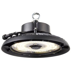 HELIOS Highbay Industrial Ceiling Light for Warehouses & Commercial | LED 100W 14000lm | 4000K Neutral White | IP66 | Black