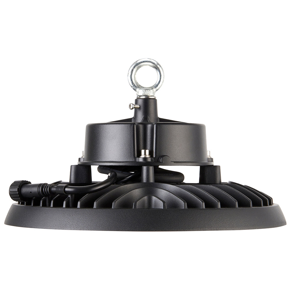 HELIOS Highbay Industrial Ceiling Light for Warehouses & Commercial | LED 100W 14000lm | 4000K Neutral White | IP66 | Black