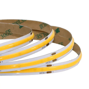 24V Seamless Dotless LED Tape Strip Light | 5W COB LED | Dimmable | Very Warm White 2700K | Sold Per Metre