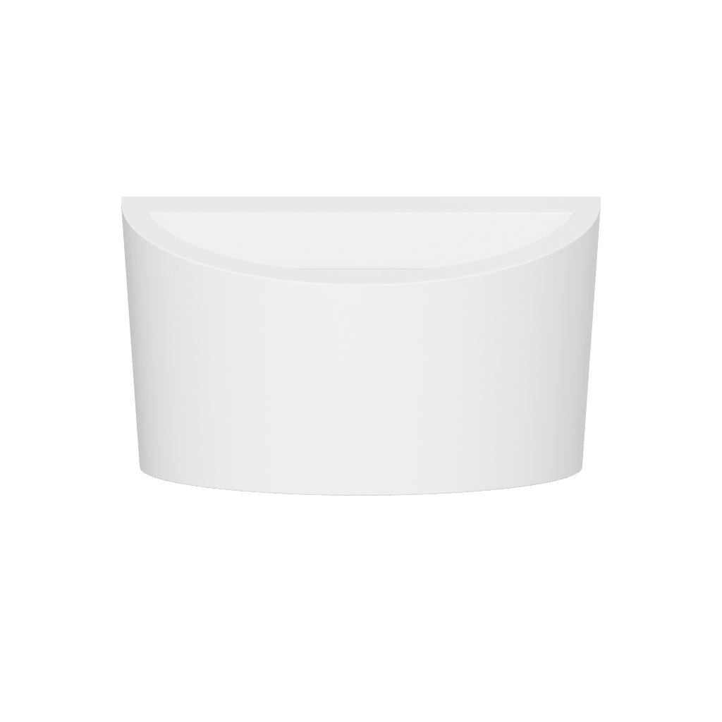 ALPHA G9 Curved Plaster Uplighter Wall Fitting | Up Down Light Effect