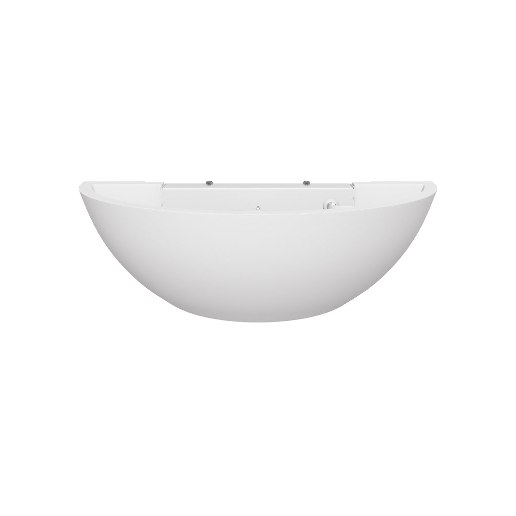 HALKIN Half Moon Plaster Uplighter Fitting | E14 (SES) | Up Down Light Effect | 2700K Warm White Dimmable