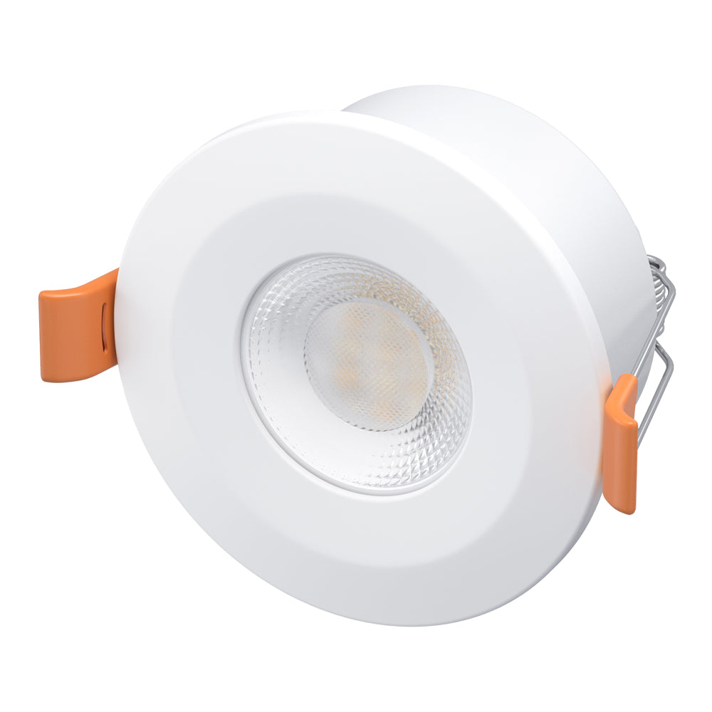 STRATA ECO | 3000K Warm White | LED Fire Rated Downlight | Dimmable 5W 600lm | IP65 | White