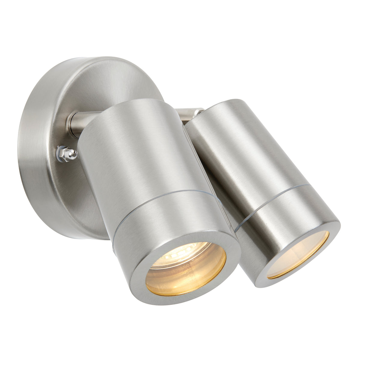 KEW Up / Down Outdoor Twin Spot Porch Wall Light IP44 GU10 Stainless Steel