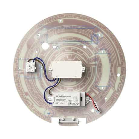 18W LED Geartray with CCT Tri-Colour Switching and Emergency Microwave Motion Sensor