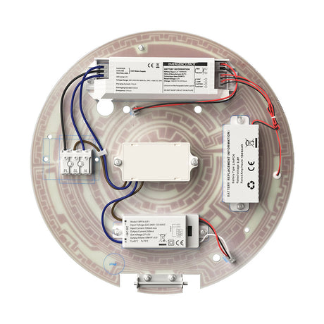 18W LED Geartray with CCT Tri-Colour Switching and Emergency Microwave Motion Sensor