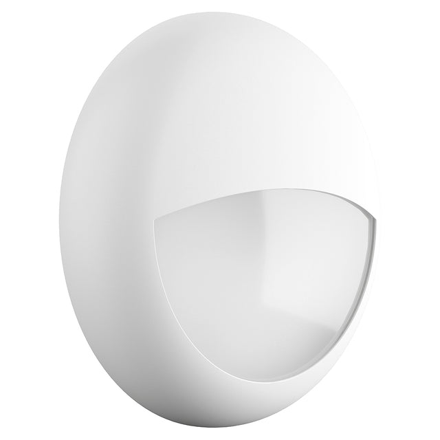 BALHAM 18W IP65 White Eyelid LED Bulkhead With Emergency Maintained Function