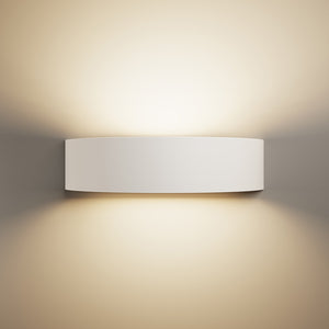 MILLBANK Rectangle Paintable Wall Plaster Uplighter Fitting | E14 (SES) | Up Down Light Effect