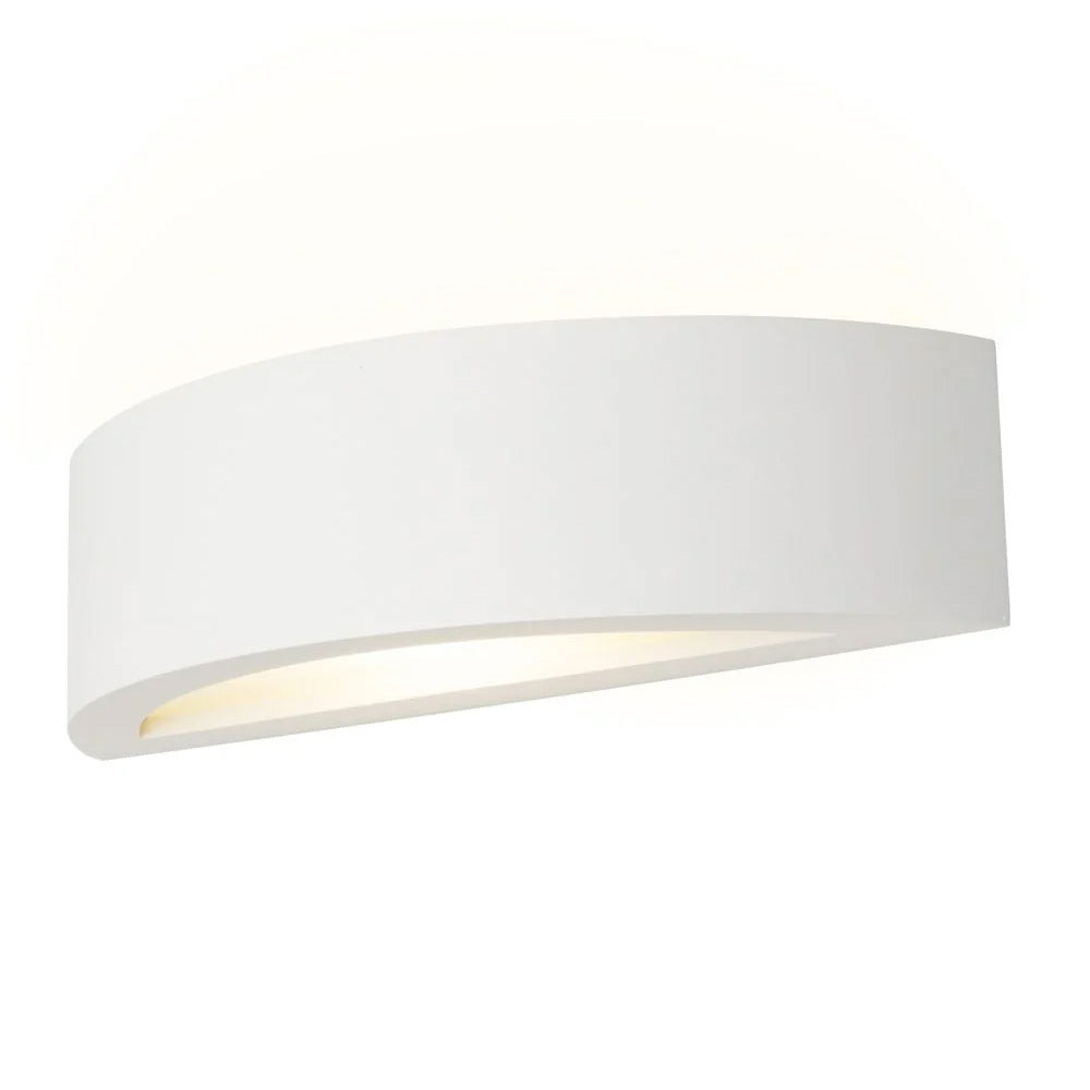 Rectangle Paintable Wall Plaster Uplighter Fitting | E14 (SES) | Up Down Light Effect