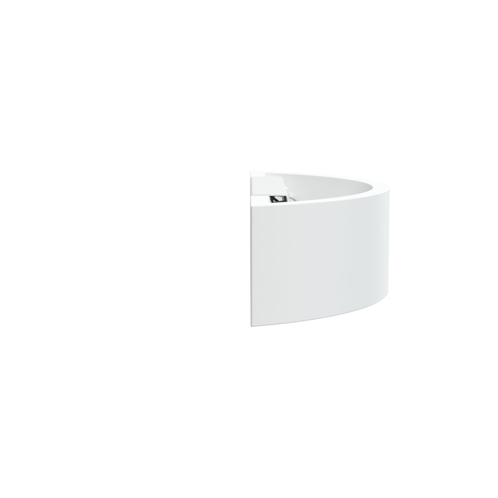 MILLBANK Rectangle Paintable Wall Plaster Uplighter Fitting | E14 (SES) | Up Down Light Effect