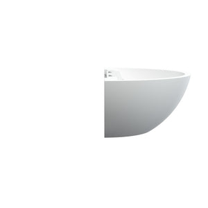 HALKIN Half Moon Plaster Uplighter Fitting | E14 (SES) | Up Down Light Effect