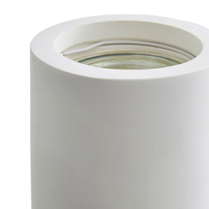 BURY Cylinder Paintable Plaster Wall Uplighter Light | GU10 LED Dimmable | Up Down Light Effect